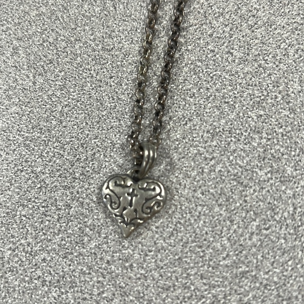 Heart/cross necklace